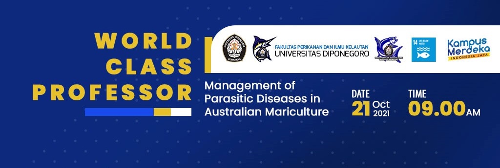 World Class Professor 2021 Management of Parasitic Diseases in Australian Mariculture