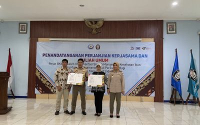 The signing of Collaboration between BKIPM and the Faculty of Fisheries and Marine Sciences UNDIP