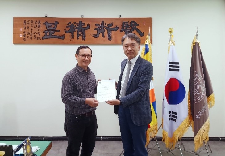 Faculty of Fisheries and Marine Sciences, Diponegoro University has established a collaboration with Dongguk University and Pukyong National University, Korea